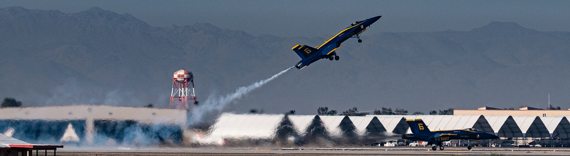 An image of a blue angel during take-off demonstrates the thrust needed to take a brand to new heights